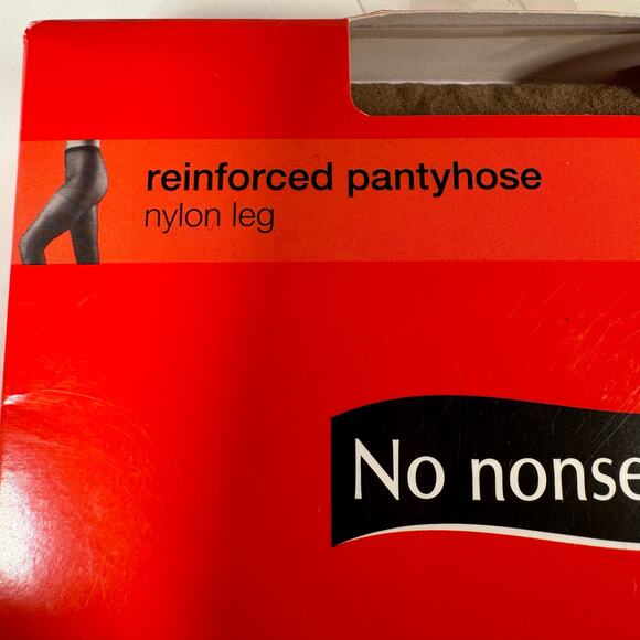 No Nonsense Regular Reinforced Leg Tan Size Plus 1 Pair Made in USA BRAND NEW - Picture 9 of 9